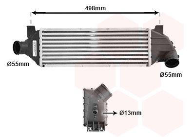 18004315 VAN Wezel Radiador de intercooler